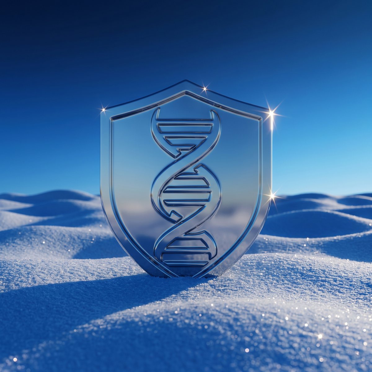 THE BADGE IN SNOW