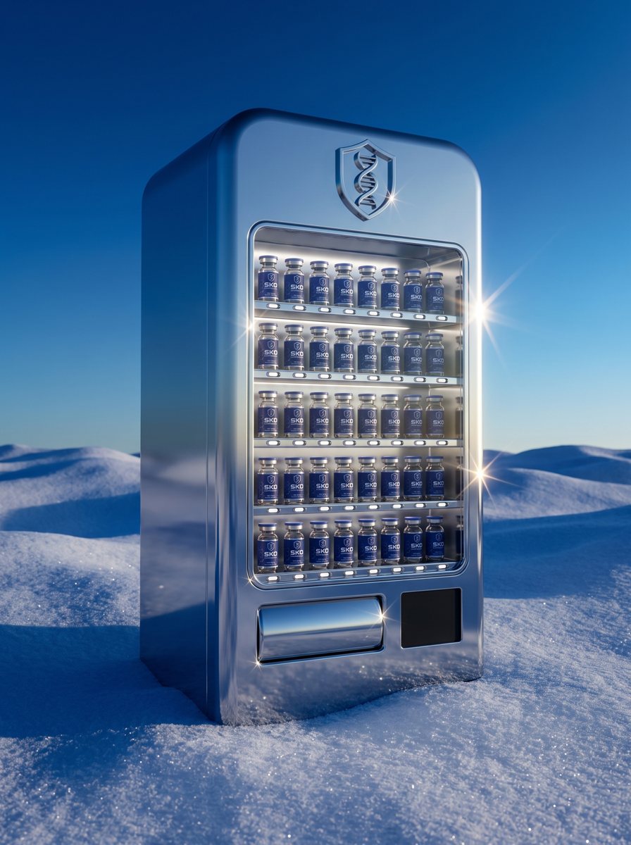 THE VENDING MACHINE IN SNOW